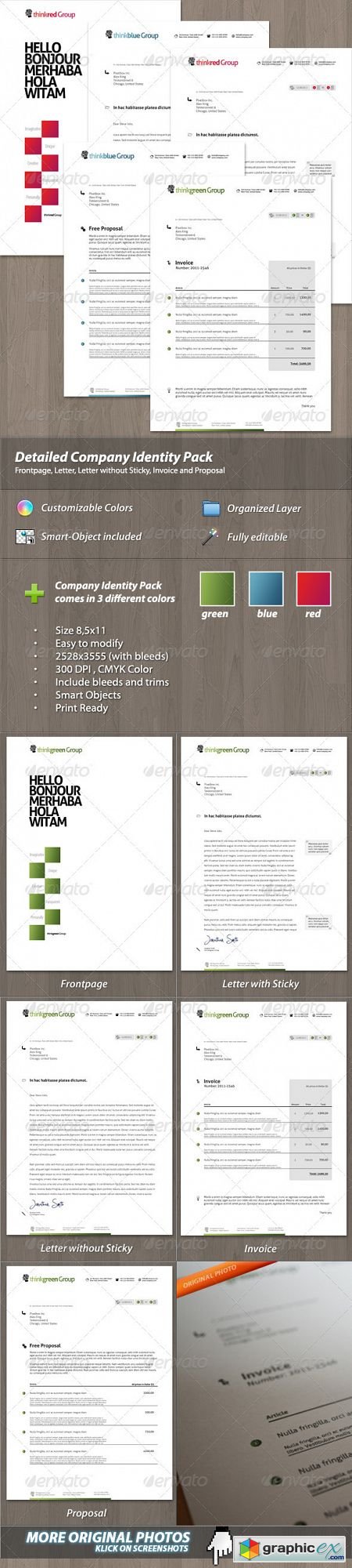Modern Company Identity Pack for your Business