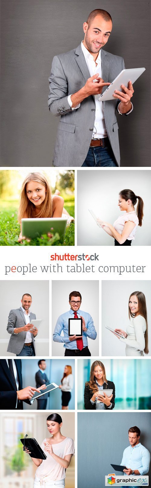 Amazing SS - People with Tablet Computer, 25xJPGs