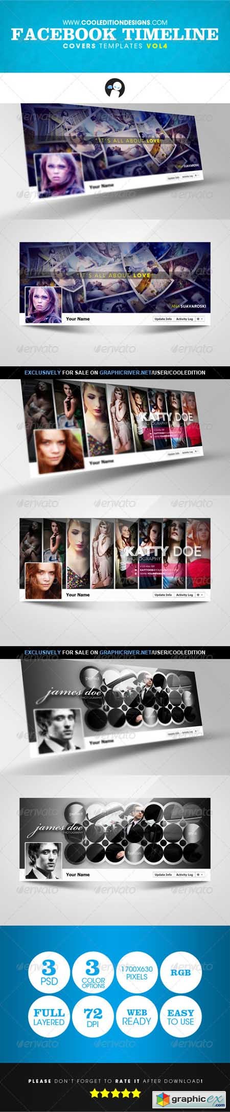 Facebook Timeline Covers Templates VOL4