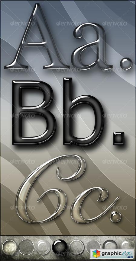 Elegant Glass Text Effects & Styles 48483