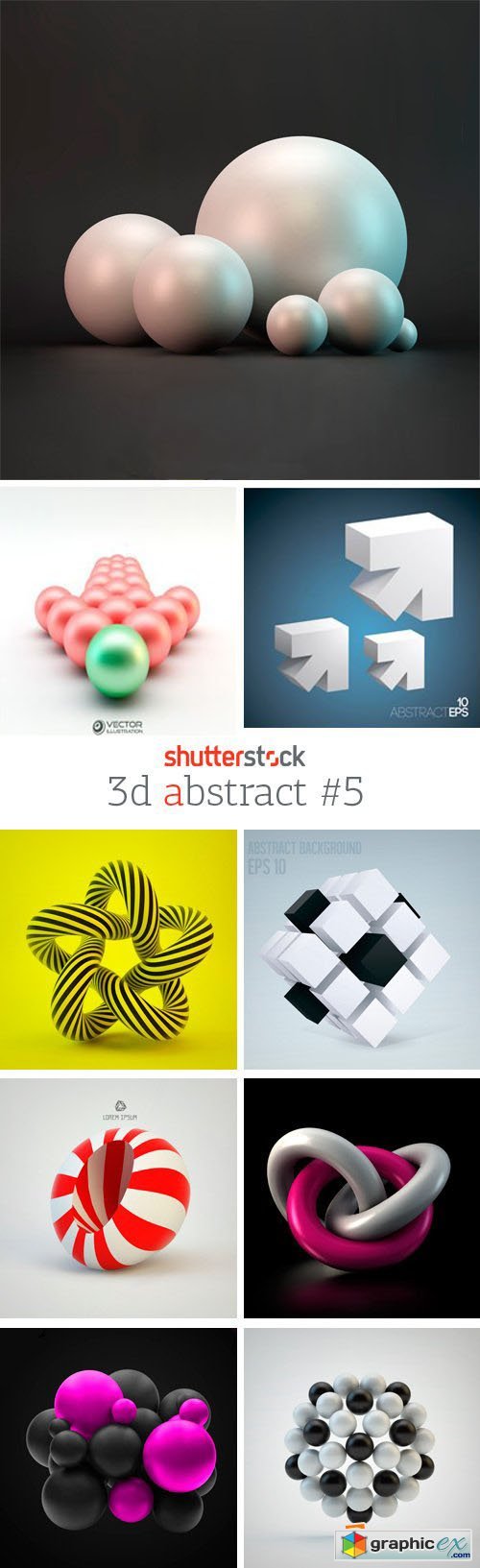 Amazing SS - 3D Abstract 5, 25xEPS