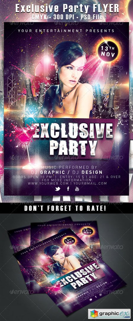 Exclusive Party Flyer 5924819