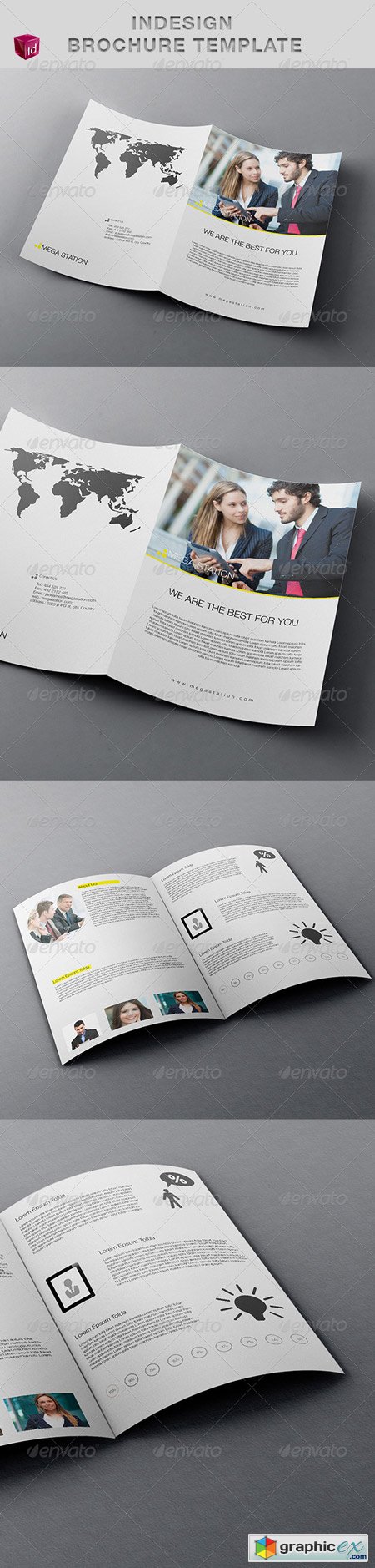 Bi-Fold Brochure Indesign Template