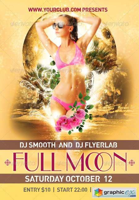 Flyer Template Full Moon