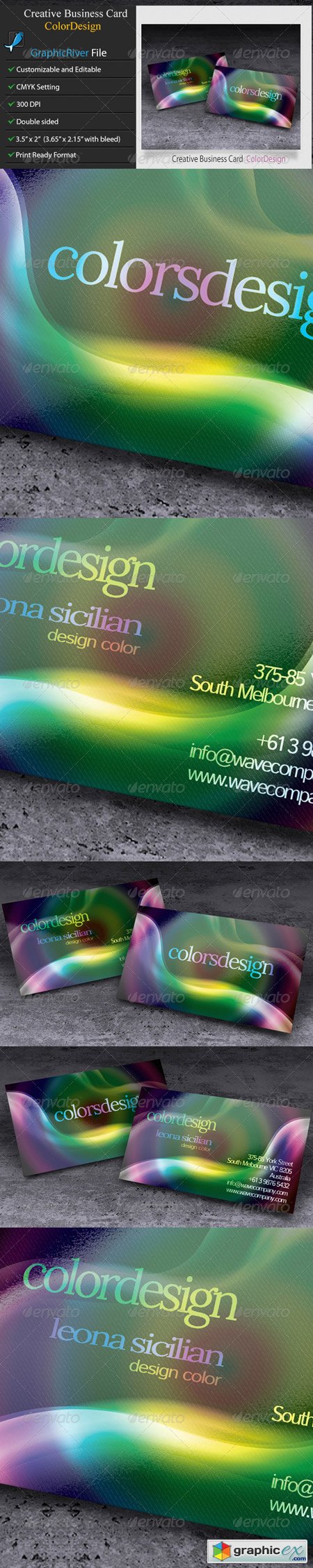 Creative or Corporate Business Card � Color Design