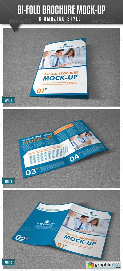 Bi-Fold A4 Brochure Mock-up