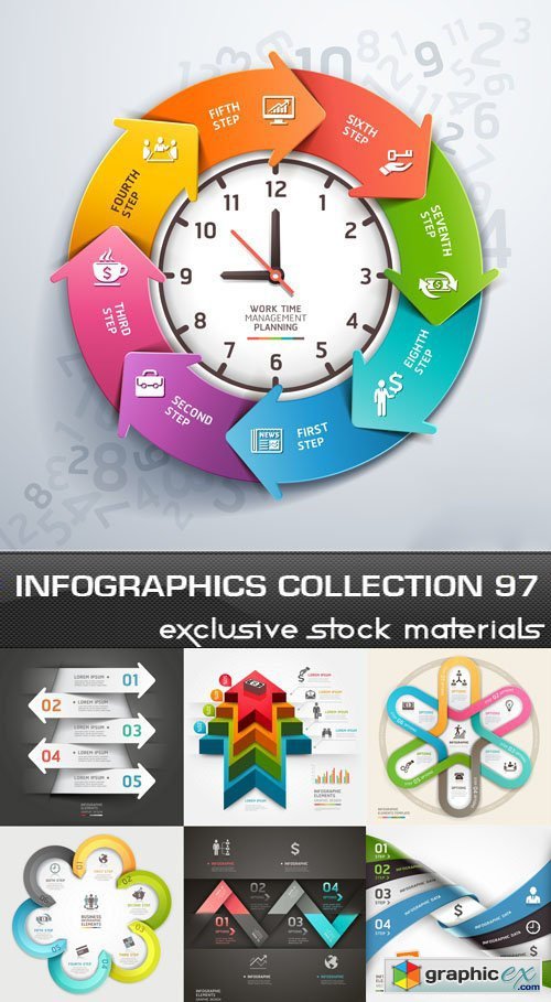 Collection of infographics vol.97, 25xEPS