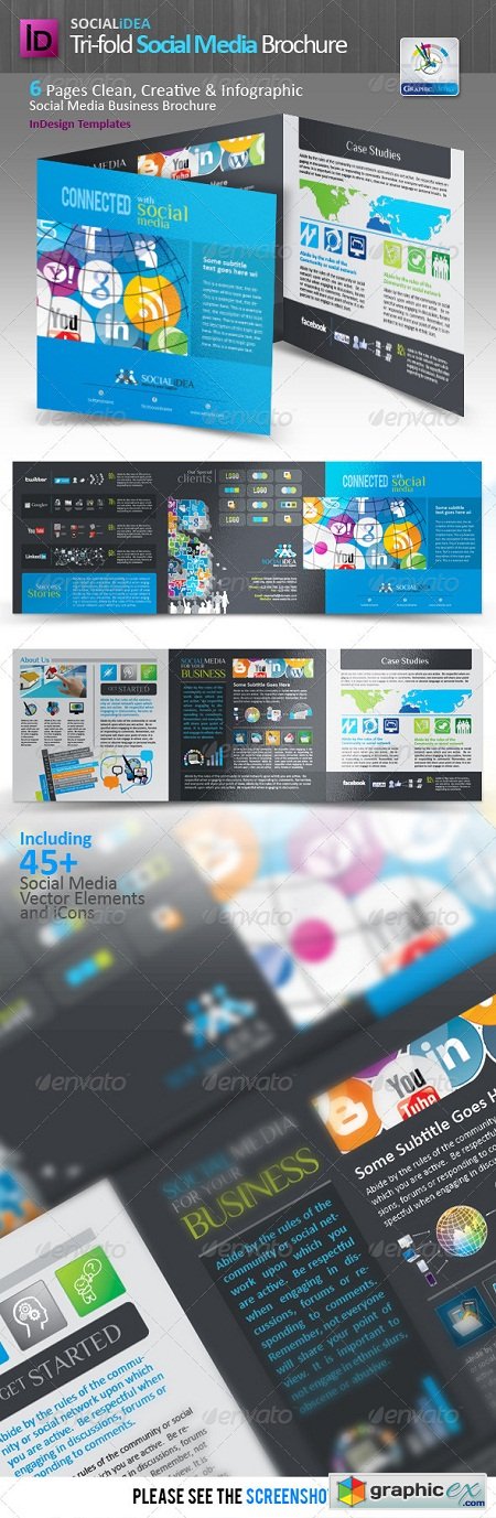 Socialidea Tri-fold Social Media Brochure