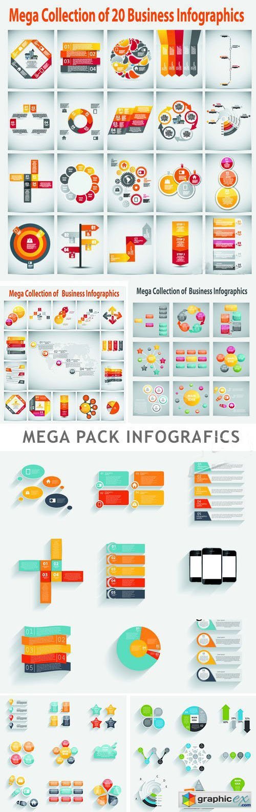 Mega Pack Infografics - 25xEPS