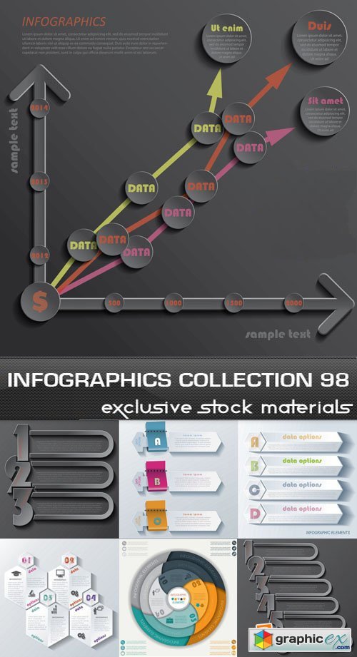 Collection of infographics vol.98, 23xEPS