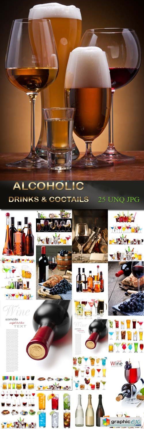 Alcoholic drinks and cocktails, 25xJPGs