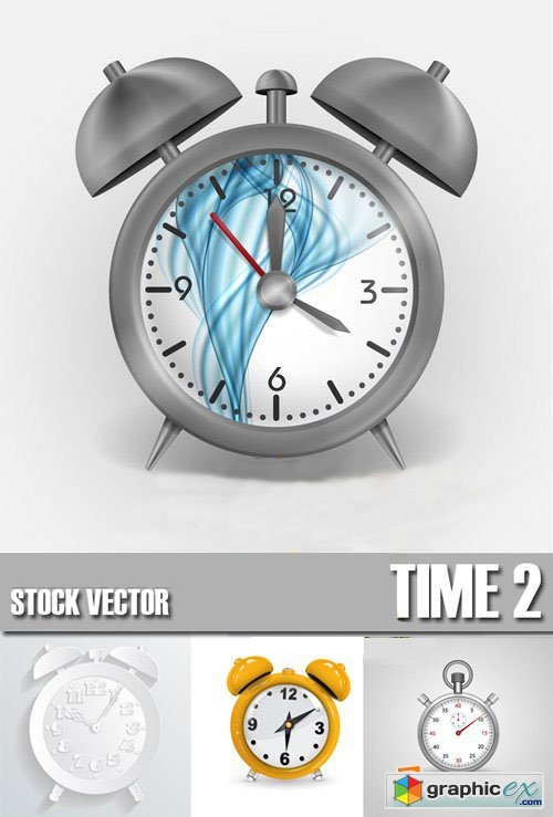 Shutterstock - Alarm clock, Time, watch 2, 25xEps