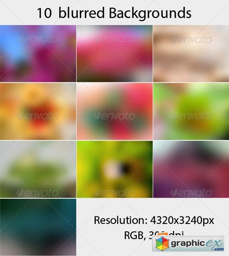 10 Blurred Backgrounds vol 2
