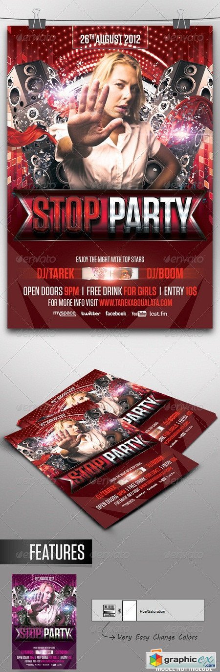 Stop Party Flyer 3292166
