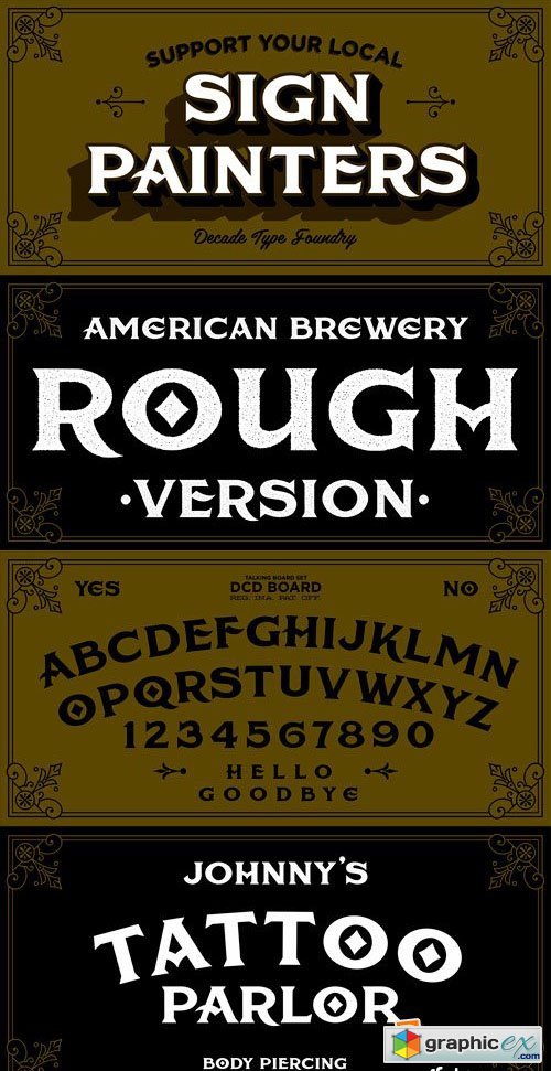 American Brewery Font Family - 2 Fonts