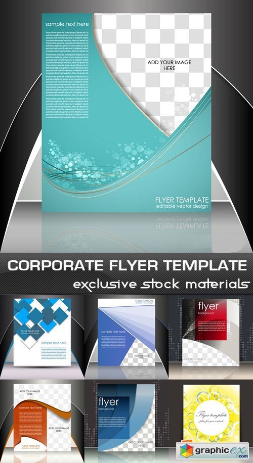Corporate Flyer Template, 25 EPS