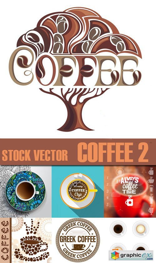 Stock Vectors - Coffee 2, 25xEps