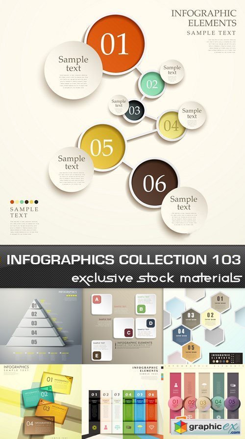 Collection of infographics vol.103, 25xEPS