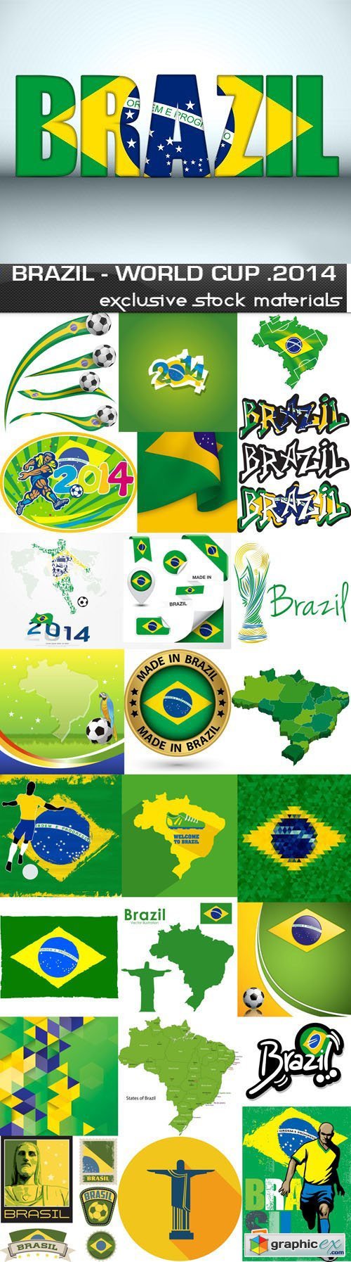 Brazil - FIFA World Cup 2014, 25xEPS