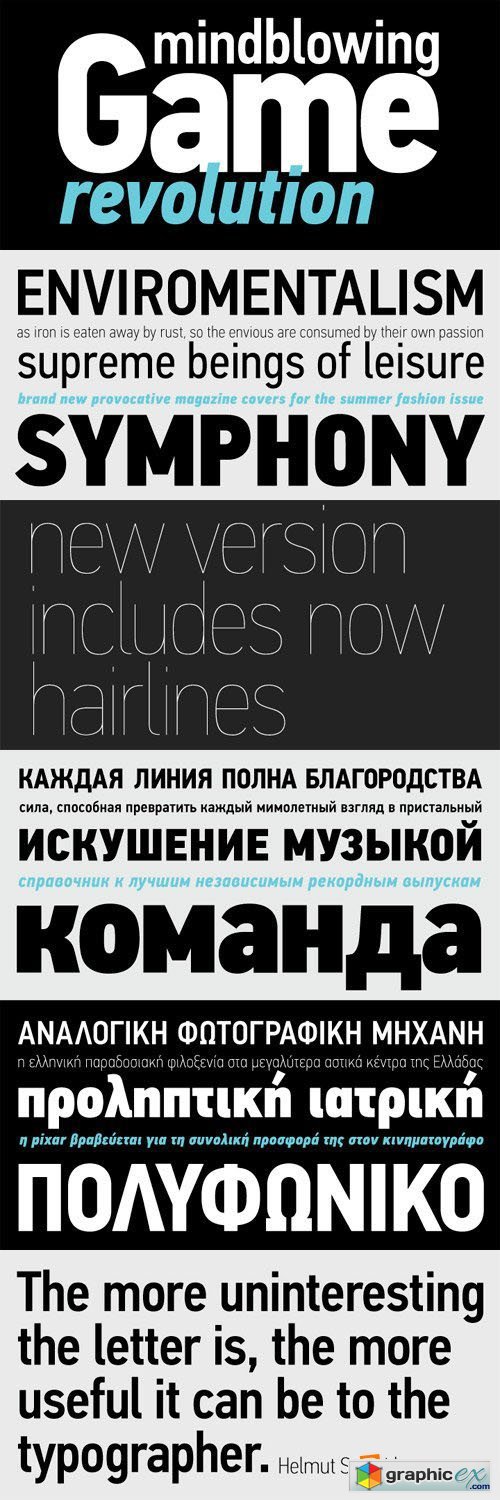 PF Din Text Condensed Pro Font Family - 14 Fonts