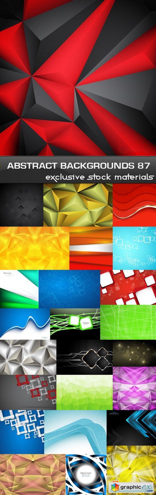 Collection of Vector Abstract Backgrounds Vol.87 25xEPS