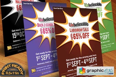 Creativemarket Any Event Day Sale Flyer, Poster 9139