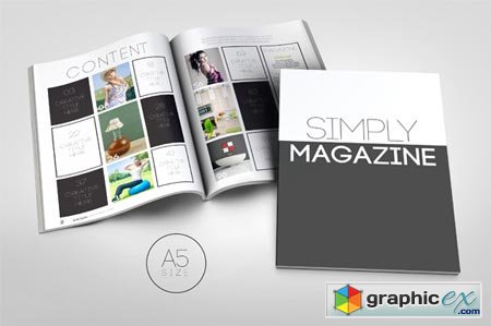 Creativemarket A5 Magazine Template 29929