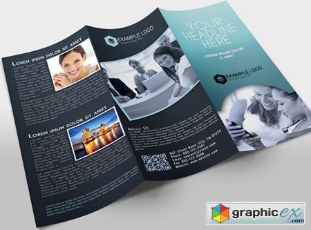 Creativemarket Tri-Fold Brochure Template 14741