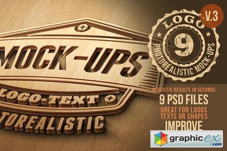 Creativemarket Photorealistic Logo Mock-Ups Vol.3 17863