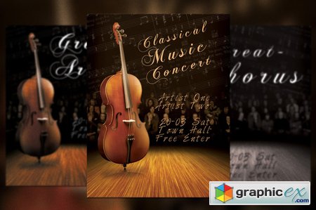 Creativemarket Classic Music Concert Flyer Poster 6229