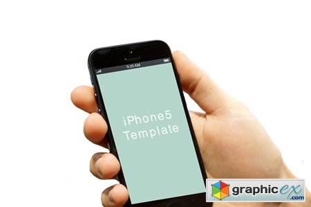Creativemarket Hand with iPhone5 template_02 2028