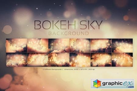 Creativemarket Bokeh SKY Backgrounds 19041