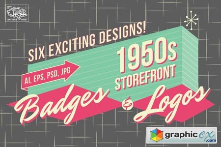 1950s Storefront - Badges and Logos 8828
