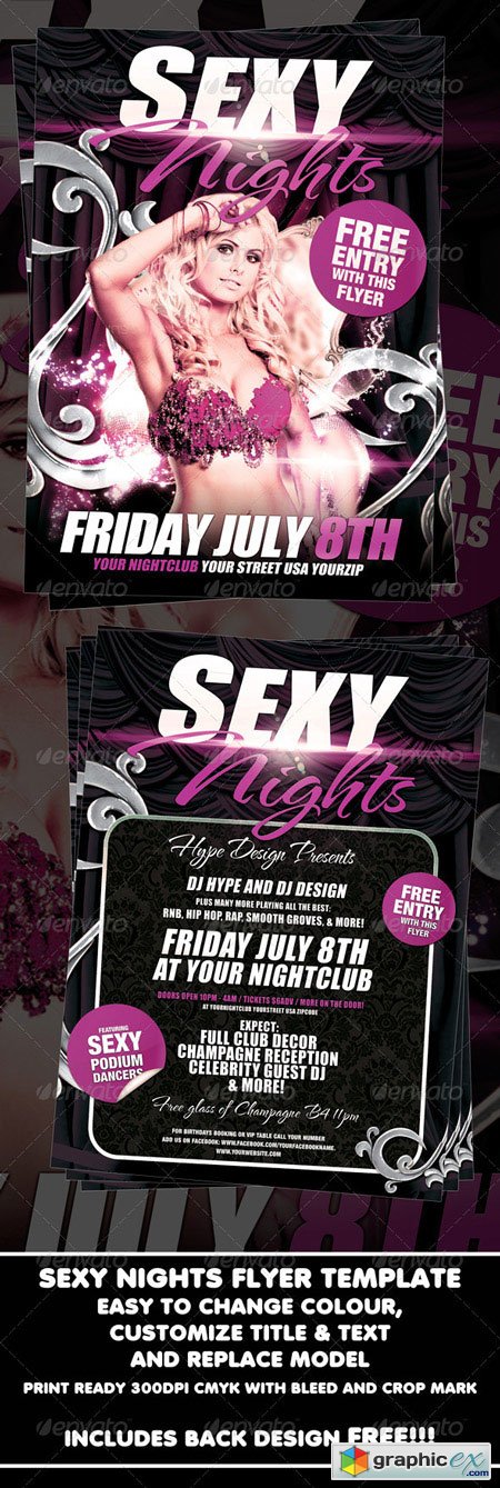 Sexy Nights Flyer Template