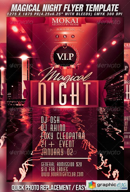 Magical Night Flyer Template