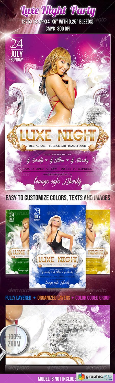 Luxe Night Flyer Psd Template