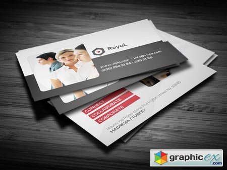 Creativemarket Clean Corporate Red Business Card 2 10141