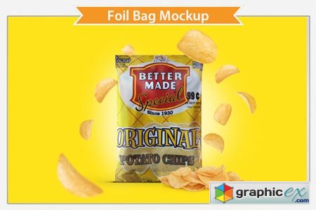 Creativemarket Foil Bag Mockup 16645
