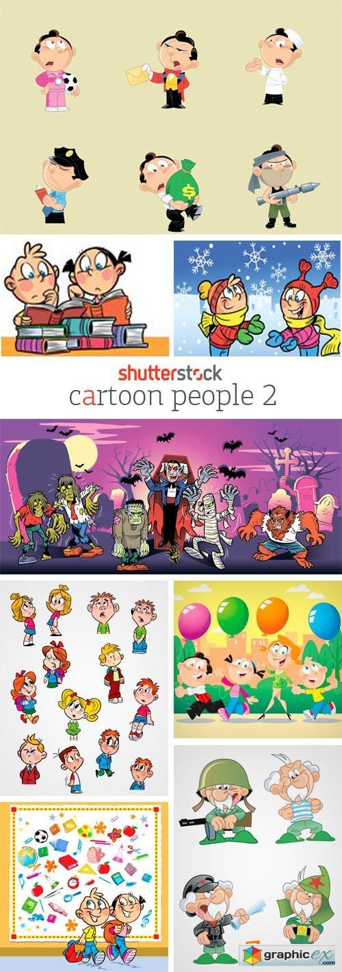 Amazing SS - Cartoon People 2, 25xEPS