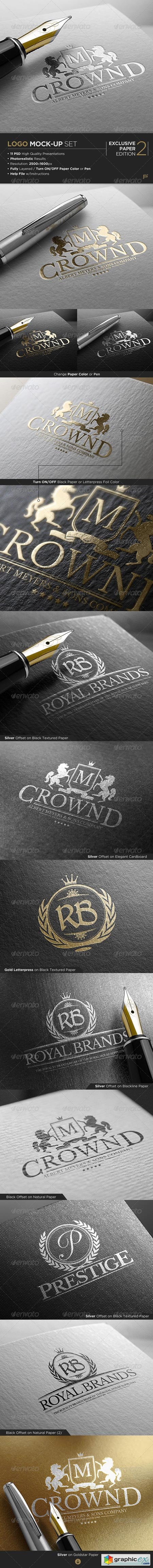 Logo Mock-Up Exclusive Paper Edition 2 7595562