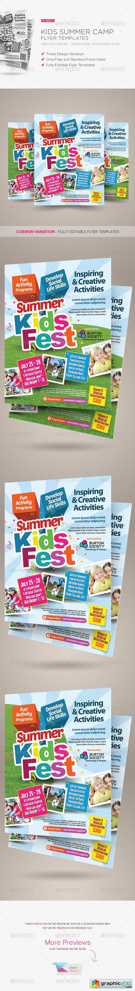 Kids Summer Camp Flyers 7685292