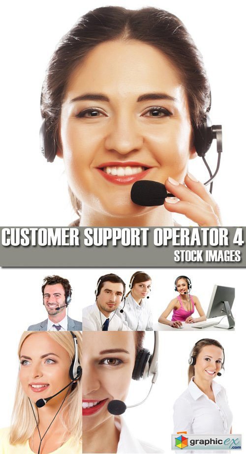 Stock Photos - Customer support operator 4, 25xJPG