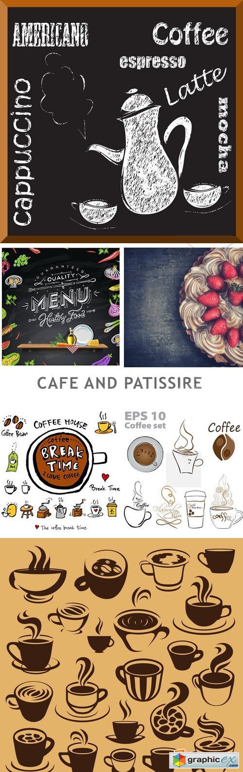 Cafe And Patissire - 22xEPS+3xJPG