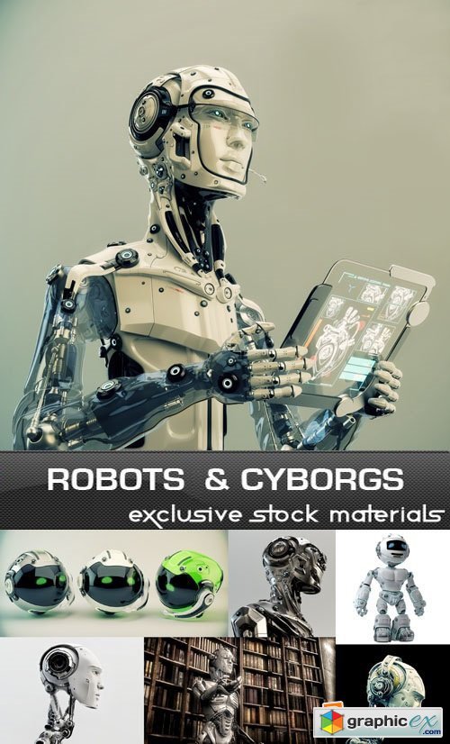 Robots and Cyborgs Collection, 25xUHQ JPEG