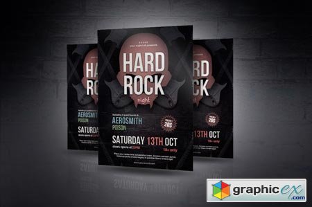 Hard Rock Night Flyer 41455