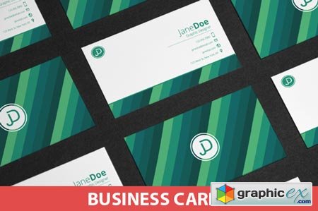 Colorful Stripes Business Cards 39306