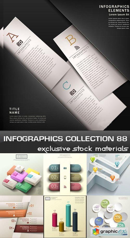 Collection of infographics vol.88, 25xEPS