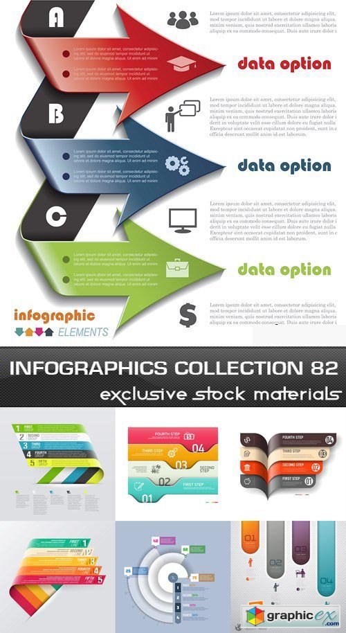 Collection of infographics vol.82, 25xEPS