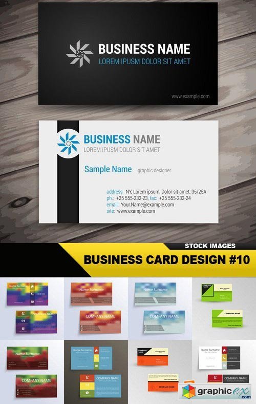 Business Card Design #10 - 25 Vector