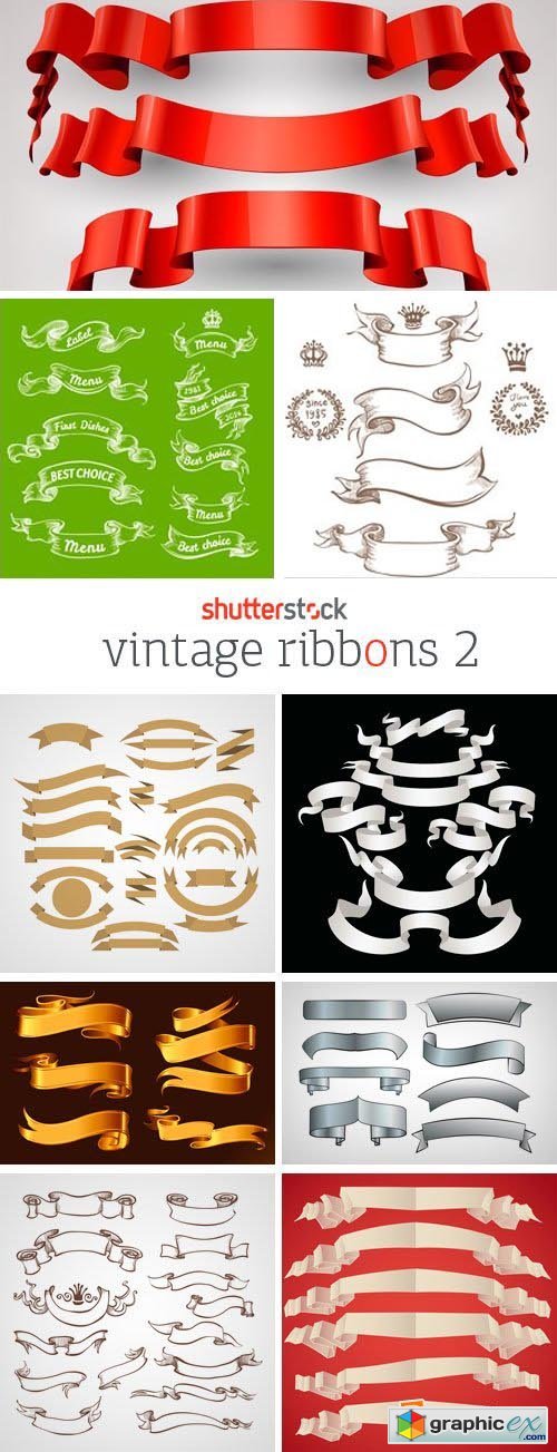 Amazing SS - Vintage Ribbons 2, 25xEPS